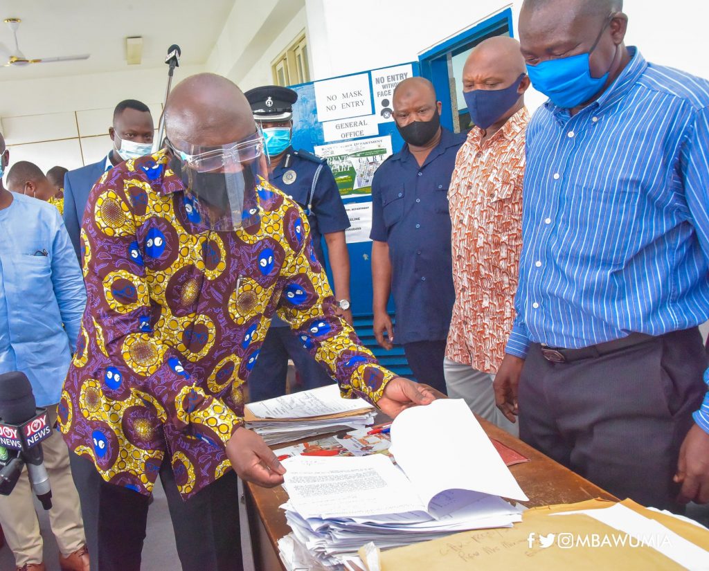 Vice President Dr Bawumia visits the Rent Control Department, government to digitize the operations