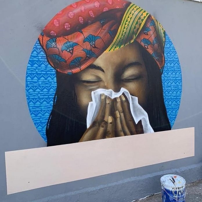 Picture Of The Day: Beautiful Graffiti By A Senegalese Creates Coronavirus Awareness