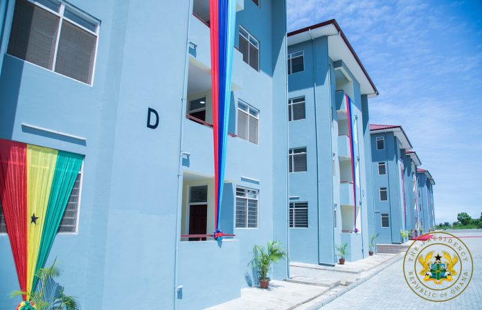Prez. Nana Akufo-Addo commissioned the 'New Douala Barracks' to ease the accommodation challenges of the Armed Forces