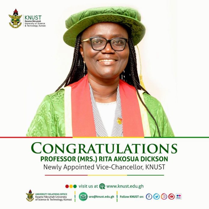 Ghana: KNUST appoints Professor(Mrs) Rita Akosua Dickson as new Vice-Chancellor