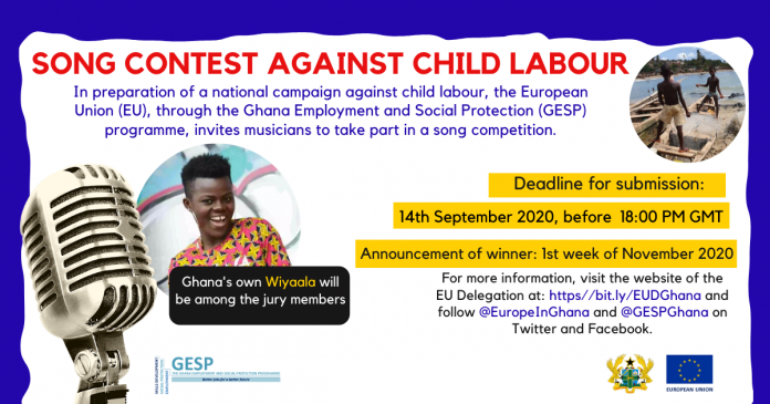 Delegation of the European Union in Ghana launches music contest against child labour