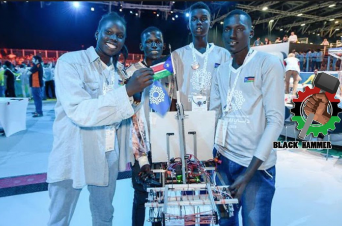 South Sudanese teens built a robot to get rid of the world's oceans of over 8.3bn tons of plastic