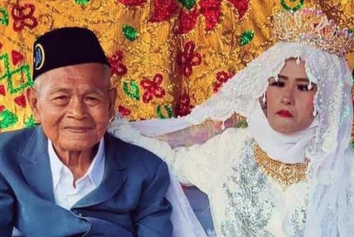 103-year-old man marries a 27-year-old woman in a controversial arranged union