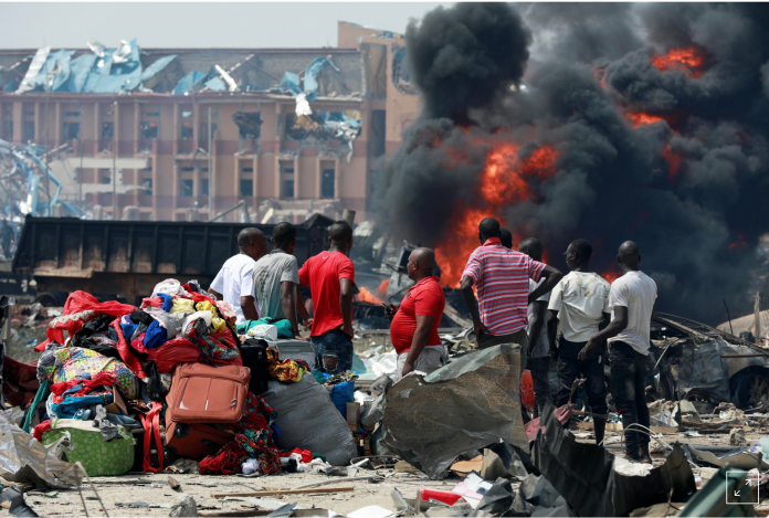 Gas explosion near a school in Lagos kills at least 15 people