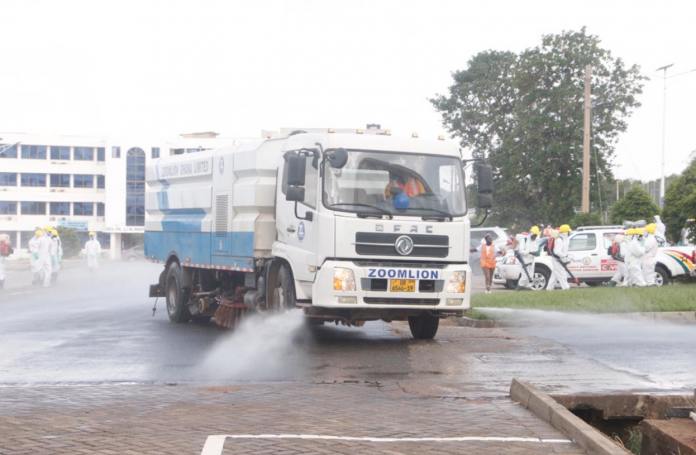 Zoomlion disinfects University of Ghana, UPSA to support fight against Covid-19