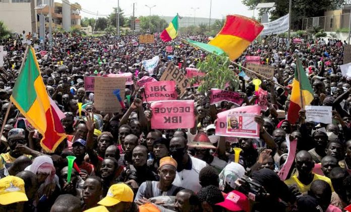 Mali protest movement demands a role in the transition to civilian rule within 24 months